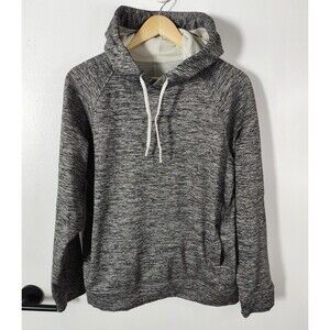 Lululemon City Sweat Pullover Hoodie Mens Medium Gray Outdoor Drawstring Fleece